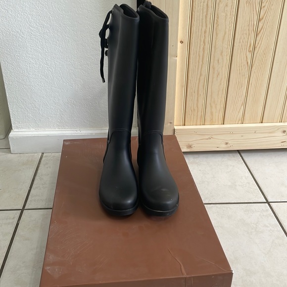 Coach rubber tall boots - Picture 1 of 3